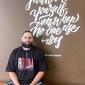 Jordan barber at Ambitions Room